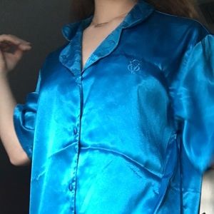 Blue Silky Victoria Secret Sleepshirt
